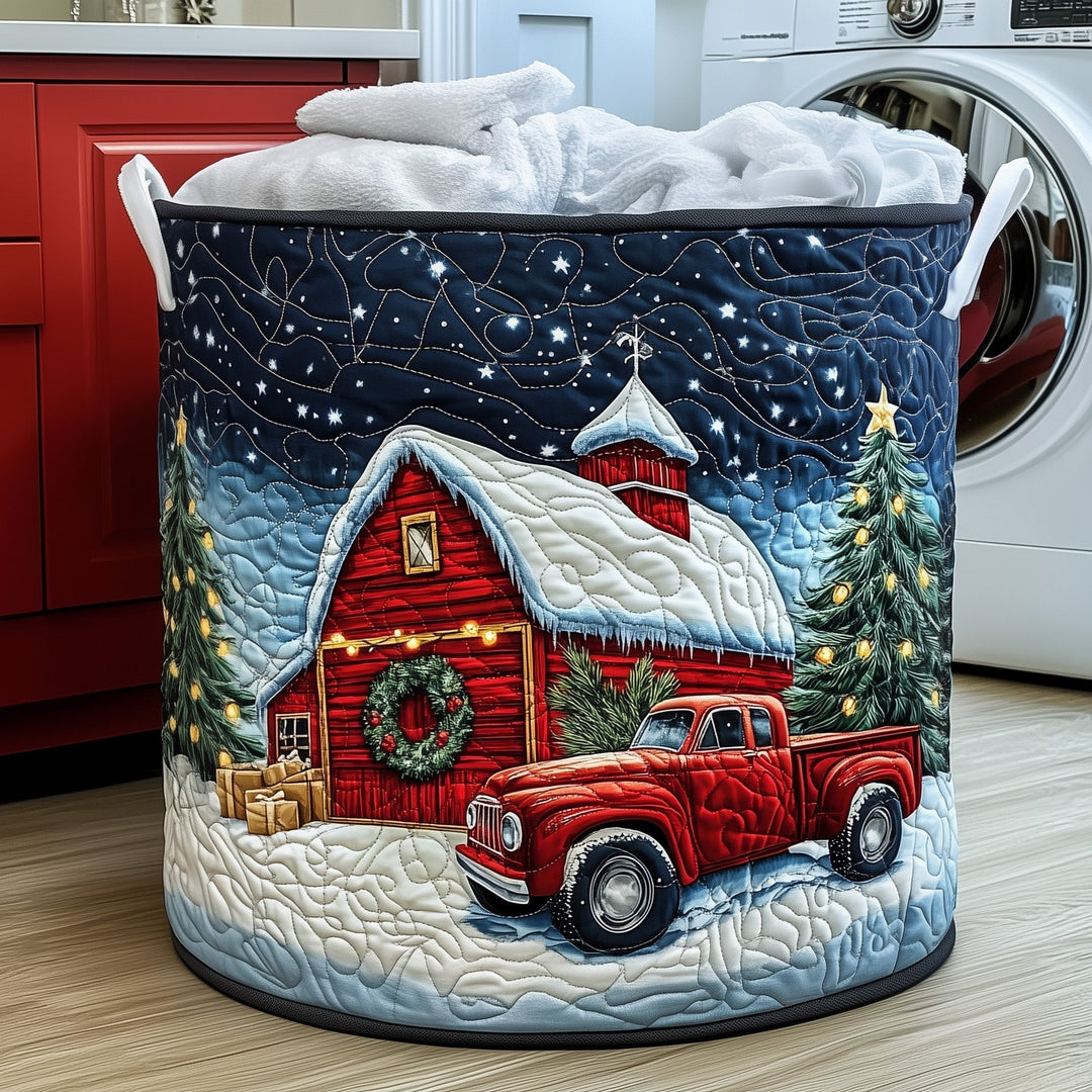 Geborduurde Kerstwasmand