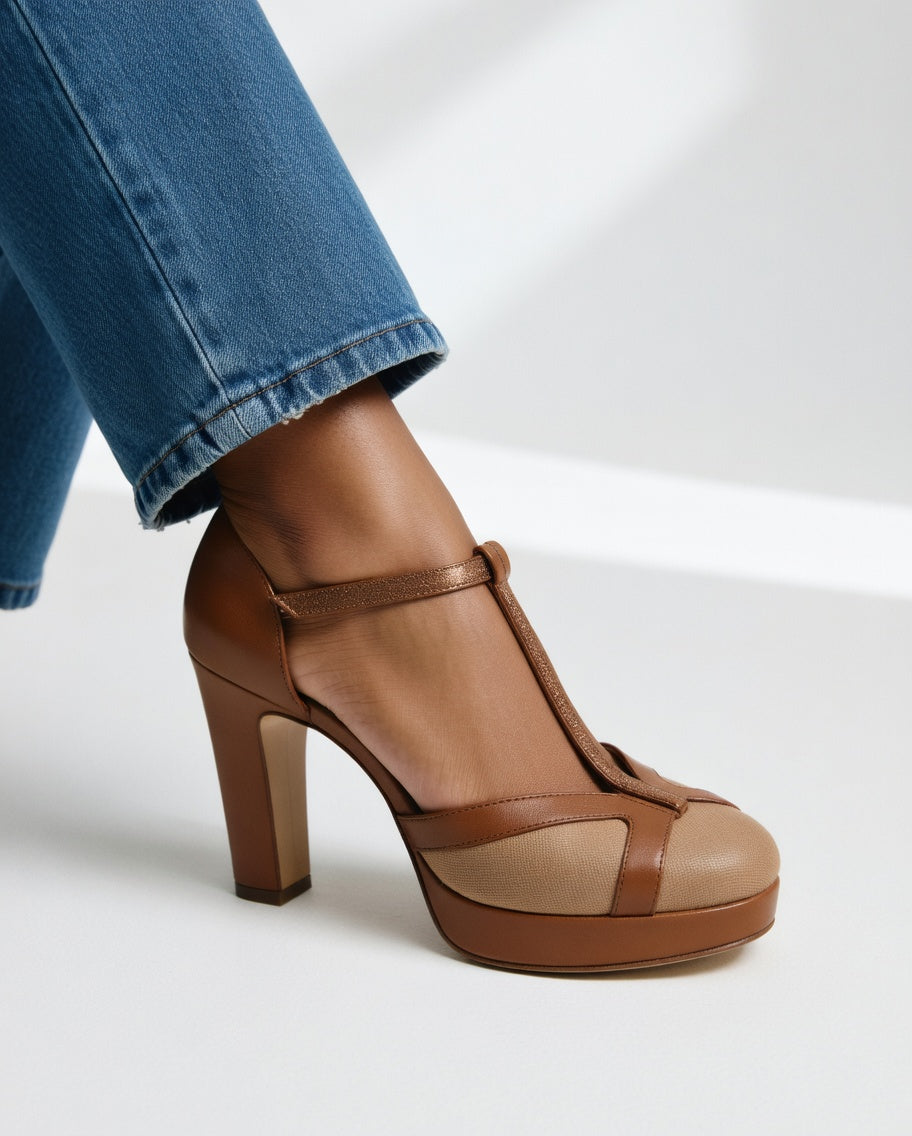 Maëlyne - Retro elegante pumps met ergonomische ondersteuning