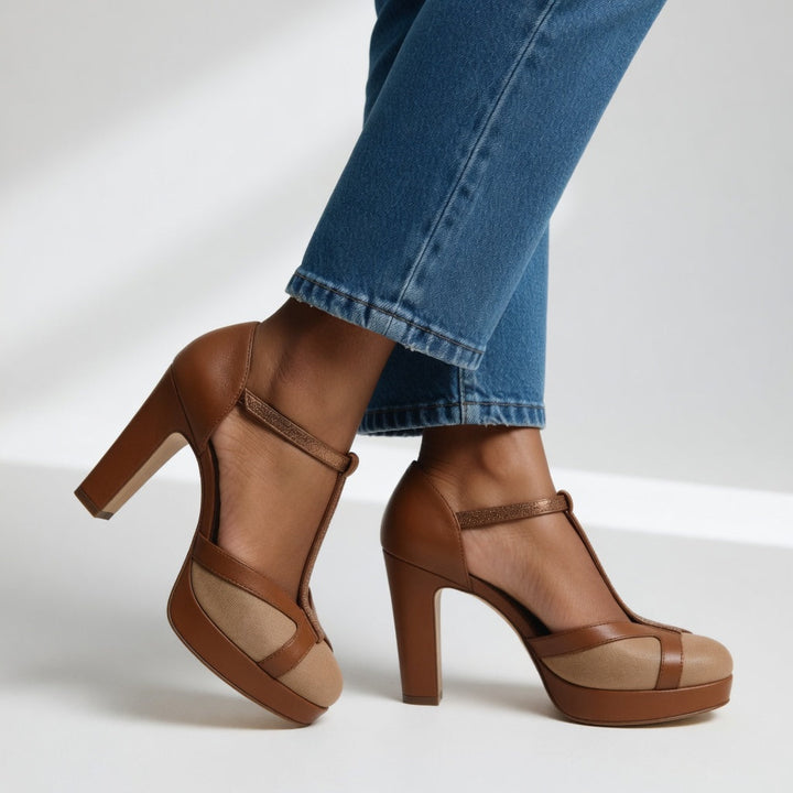 Maëlyne - Retro elegante pumps met ergonomische ondersteuning