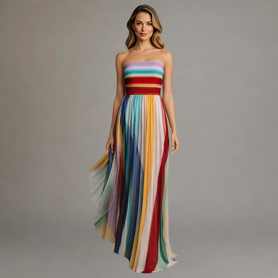 Ivy - Maxi Jurk Kleurige Licht