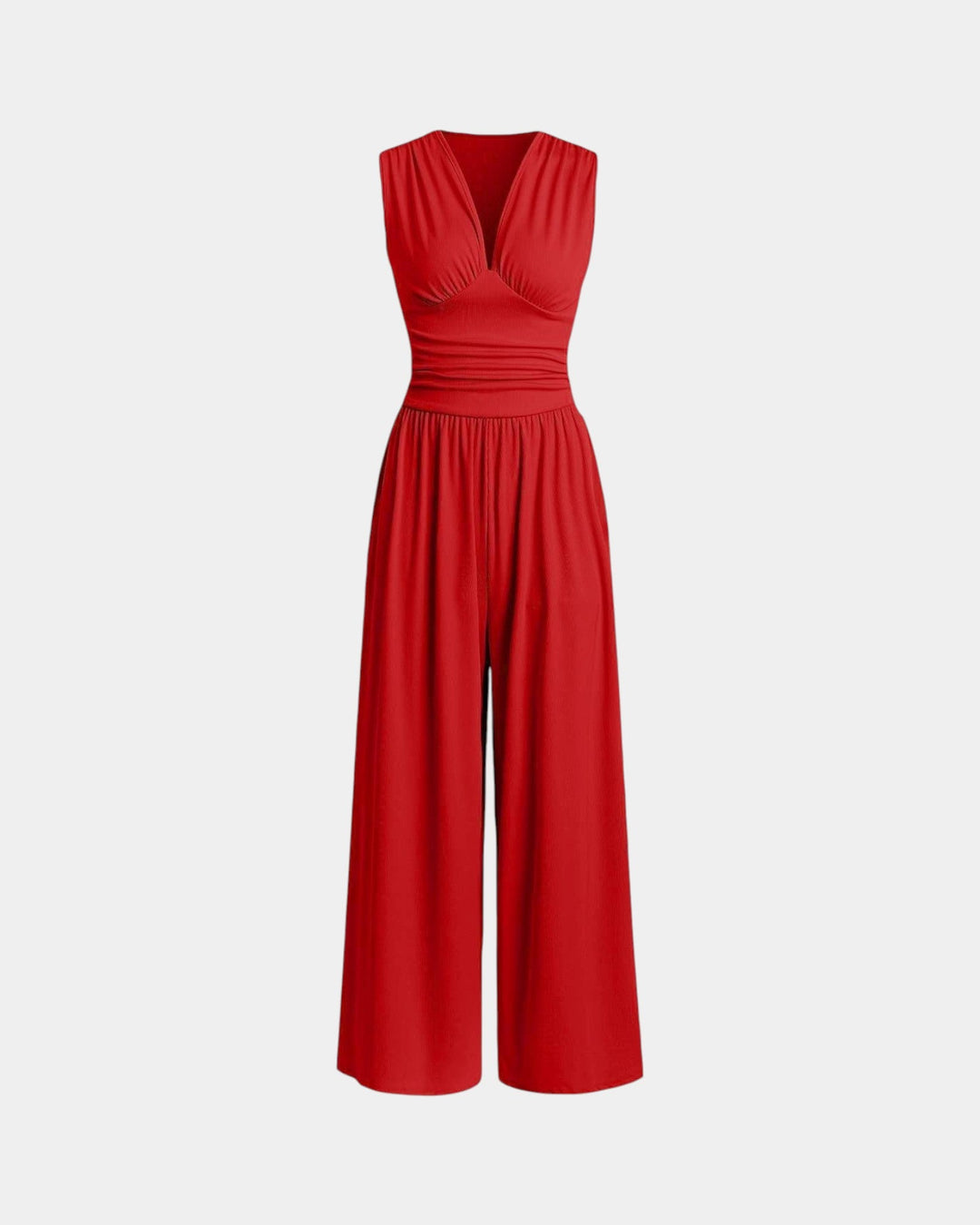 Sultana - Chique mouwloze jumpsuit met wijde benen