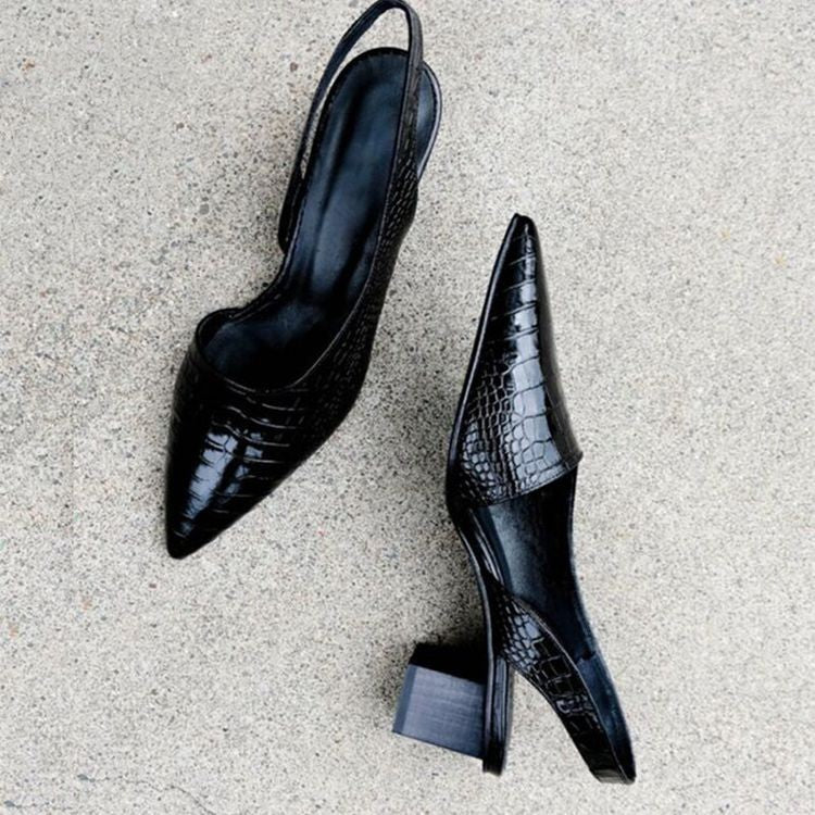 Wynn - Schoenen met een brede puntige hak