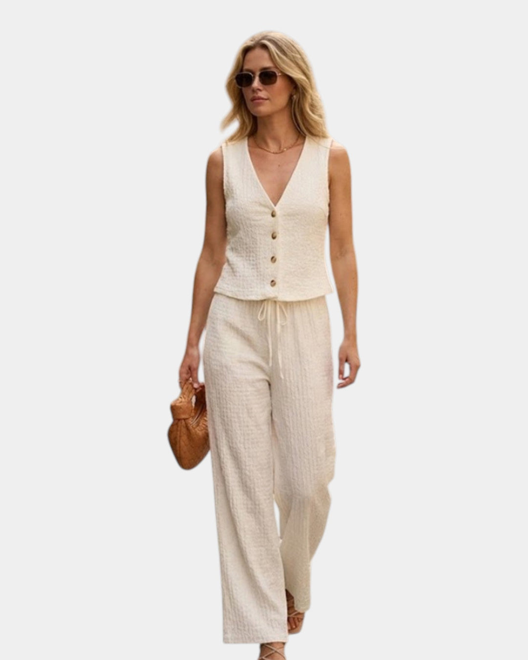 Vivette - Elegante broek en top set