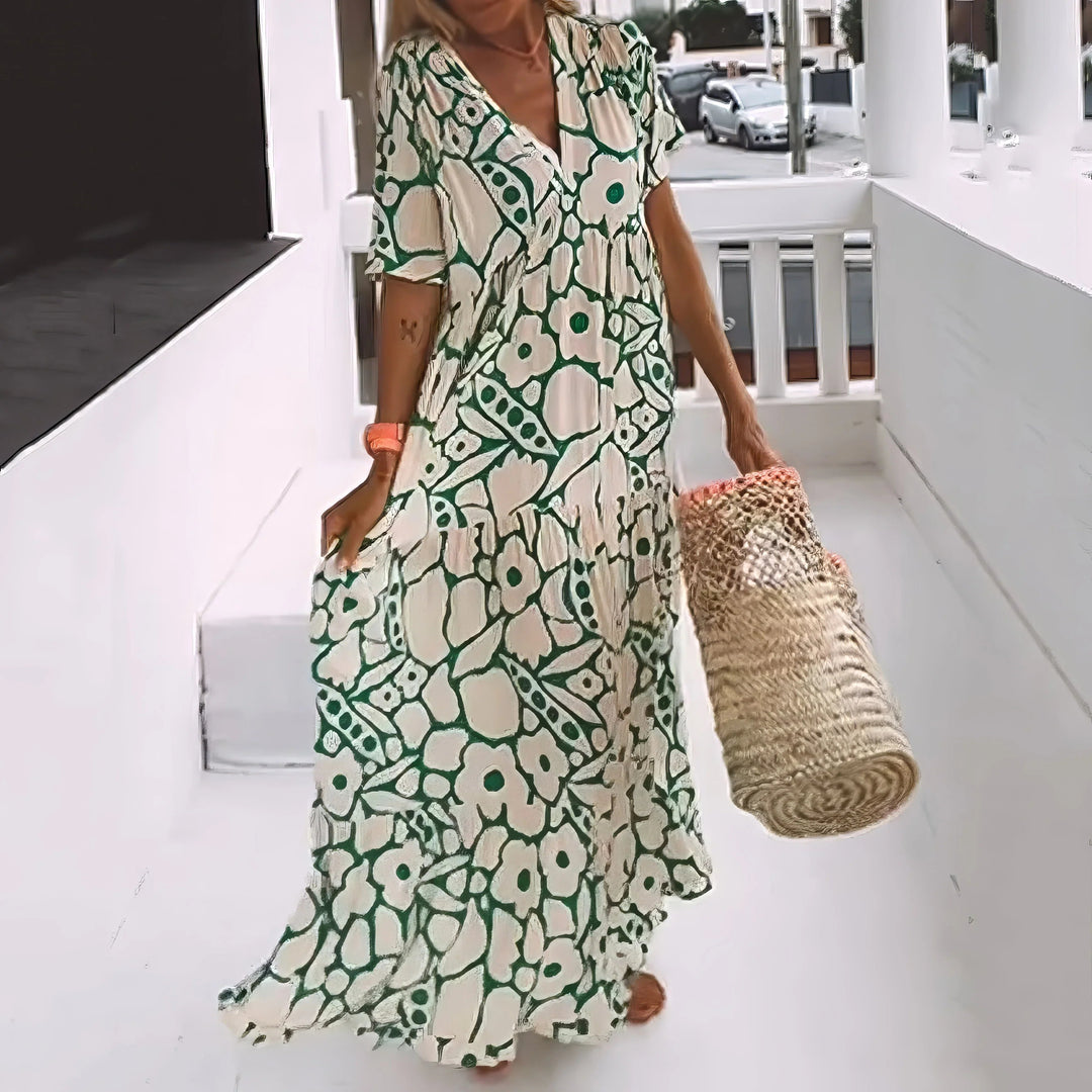Bianca - Maxi Jurk Natuurlijke Elegantie