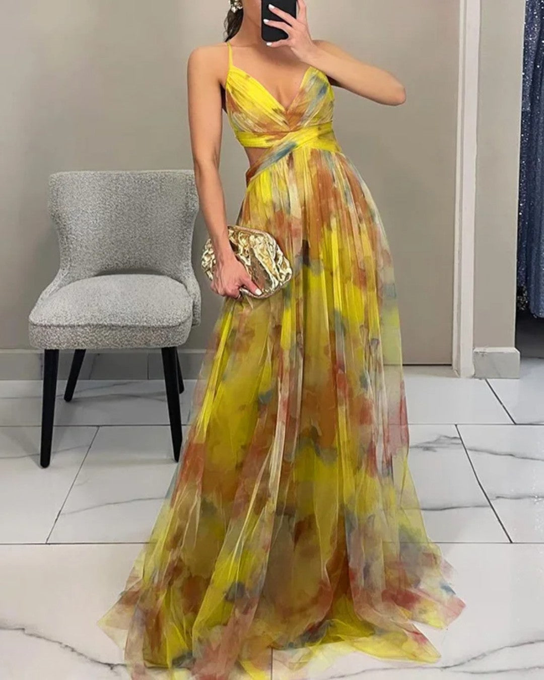 Harper - Maxi Jurk Elegante Bloemen