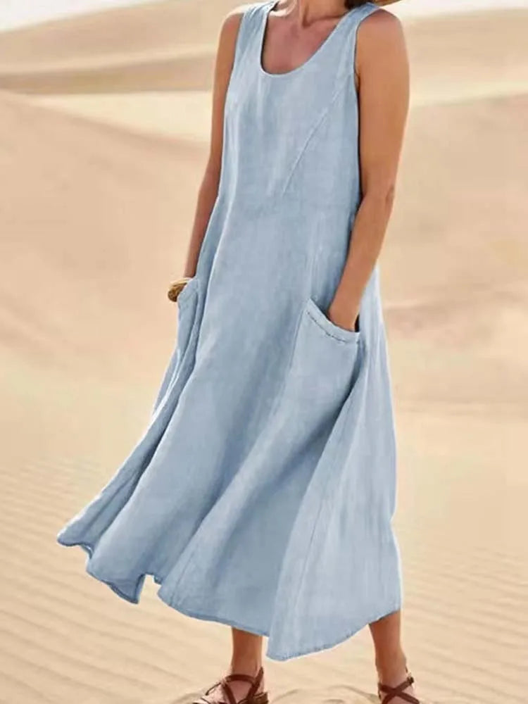 Chloe - Maxi Jurk Natuurlijke Comfort