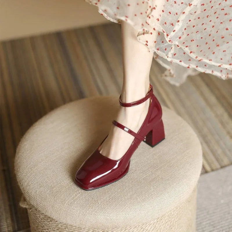 Eva - Orthopedische pumps met enkelbandje