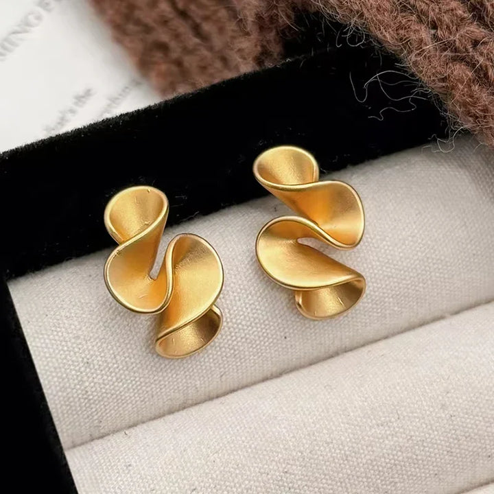Oorbellen van Zilver en 18K Goud