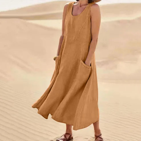 Chloe - Maxi Jurk Natuurlijke Comfort