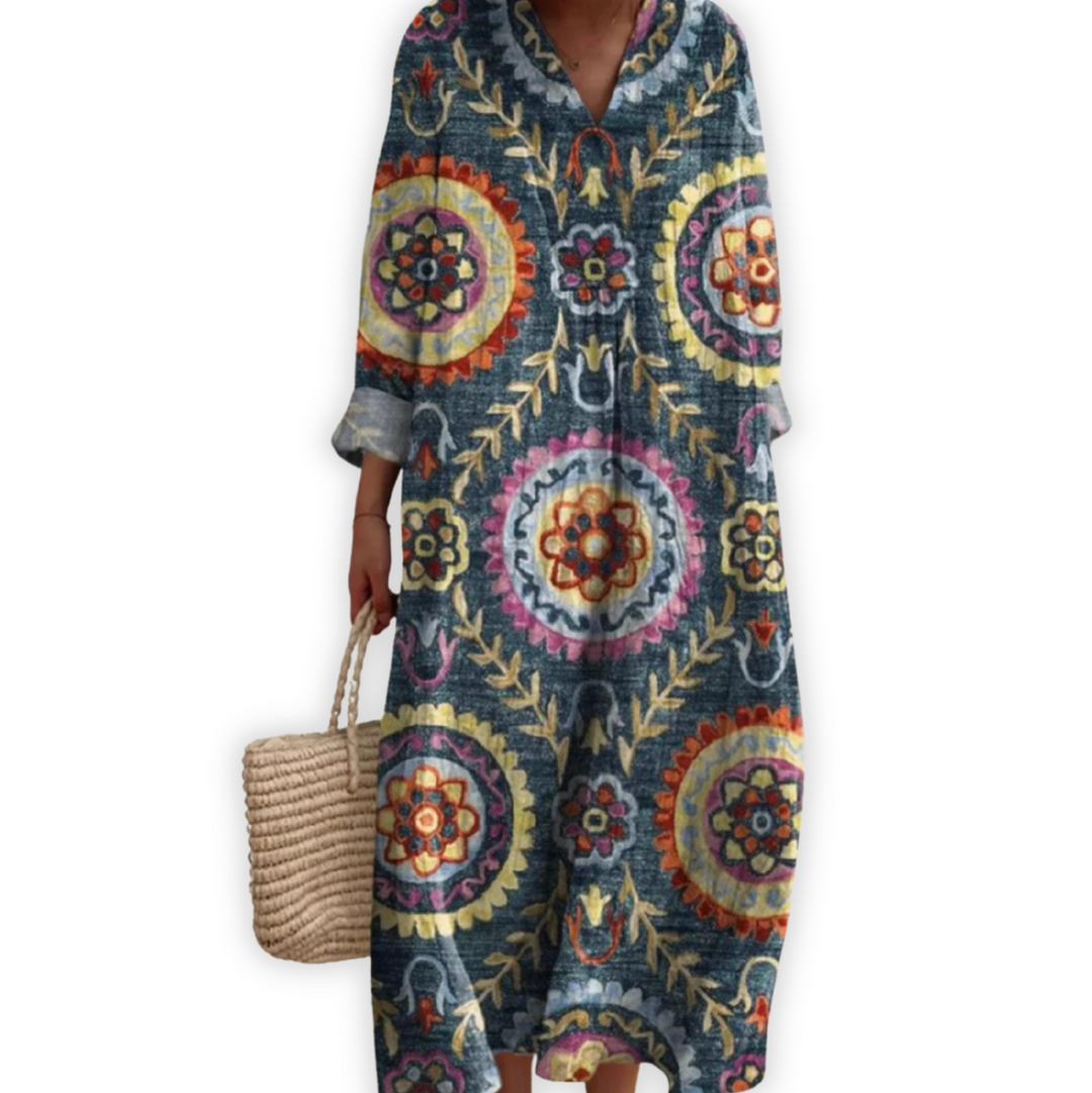 Olivia - Licht Vintage Jurk