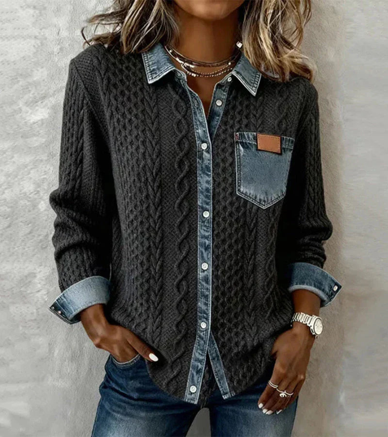 SANNE - Gebreide Top met Warm Comfort en Tijdloze Chic voor Elke Dag