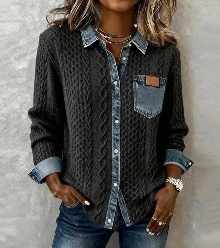 SANNE - Gebreide Top met Warm Comfort en Tijdloze Chic voor Elke Dag