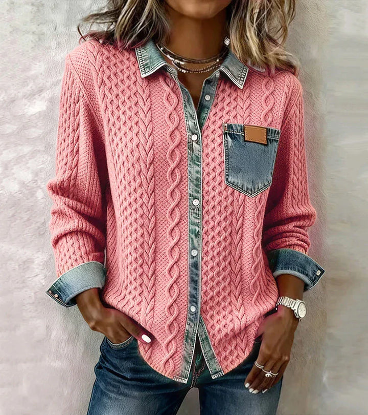 SANNE - Gebreide Top met Warm Comfort en Tijdloze Chic voor Elke Dag