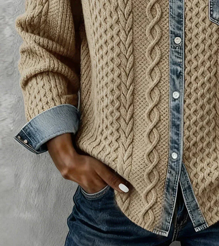 SANNE - Gebreide Top met Warm Comfort en Tijdloze Chic voor Elke Dag