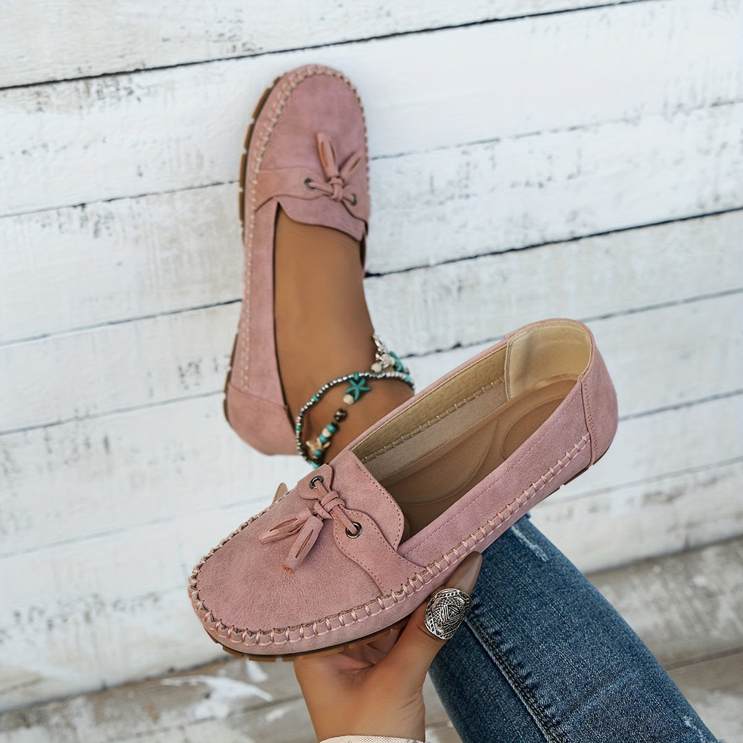 Nadine - Klassieke Mocassins met Kwastje