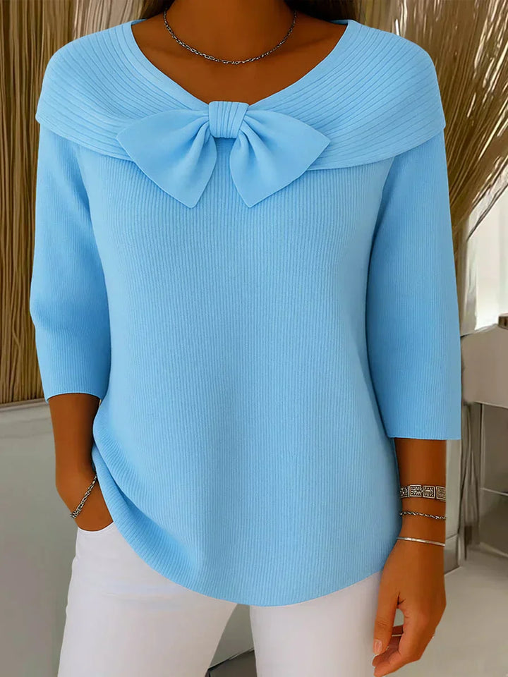FLEUR - Elegante Top met Strik en Perfecte Pasvorm