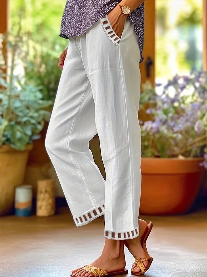 Wren™ Ontspannen Cropped Broek - Met Contrastafwerking