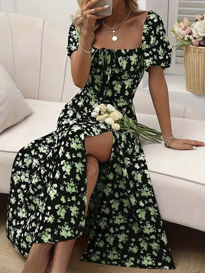 Nina - Elegante Bloemenjurk