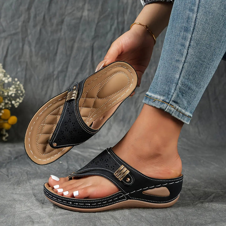 Élodie™ - Dames Sandalen Sleehak Tongs