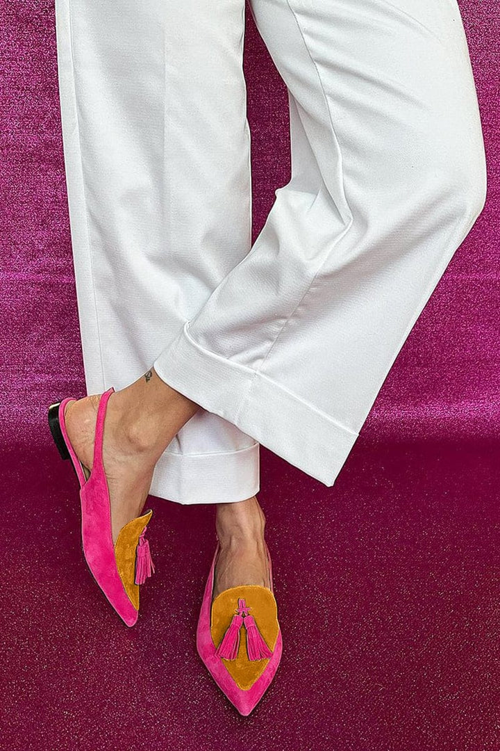 Tessa - Tassel Slingbacks