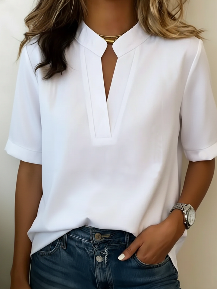 Elise - Elegante blouse met verfijnde kraag