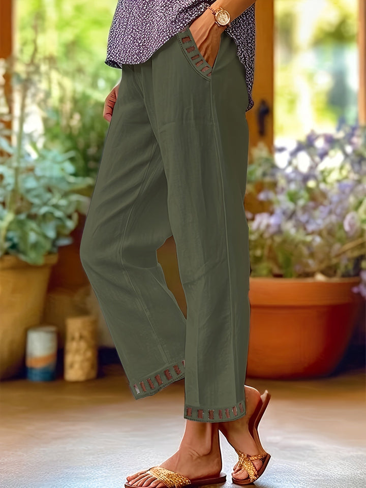 Wren™ Ontspannen Cropped Broek - Met Contrastafwerking