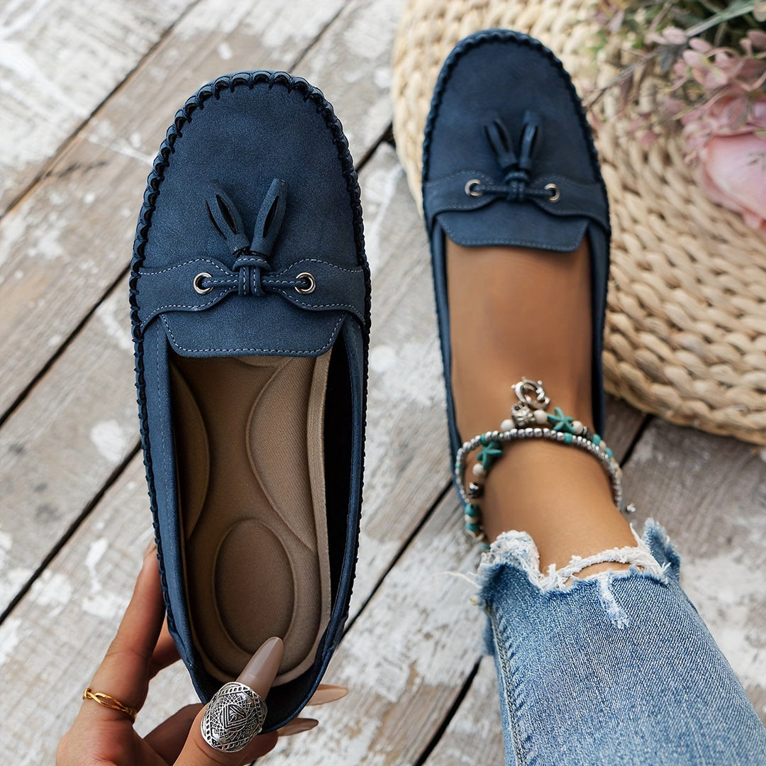 Nadine - Klassieke Mocassins met Kwastje