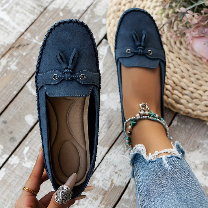 Nadine - Klassieke Mocassins met Kwastje