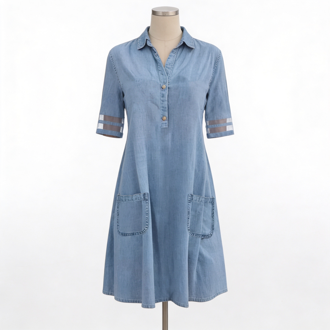Serena - Denim Chemisier Jurk