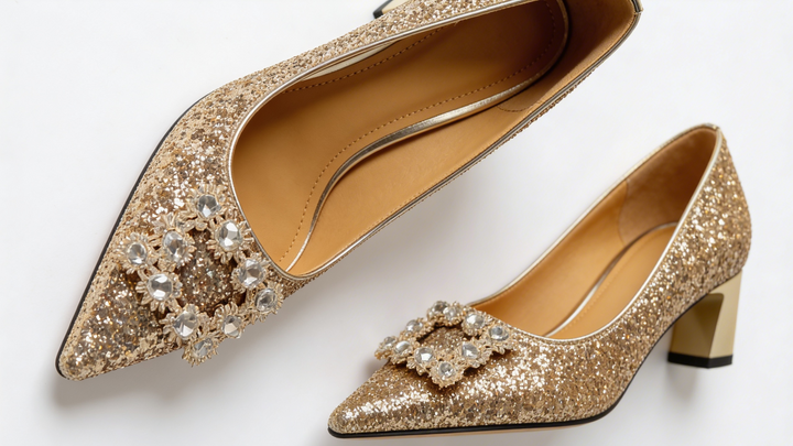 Magdalena - Orthopedische salon schoenen met brokaat