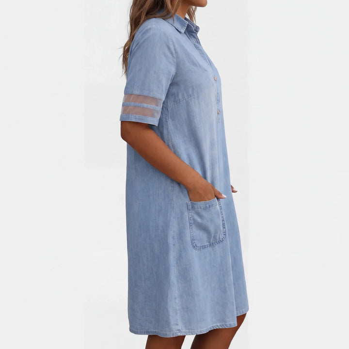 Serena - Denim Chemisier Jurk