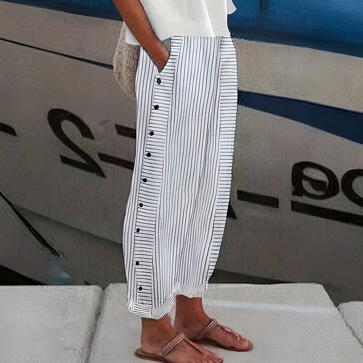 Dagny - Stijlvolle Zomer Gestreepte Broek