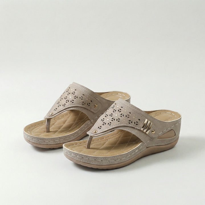 Élodie™ - Dames Sandalen Sleehak Tongs