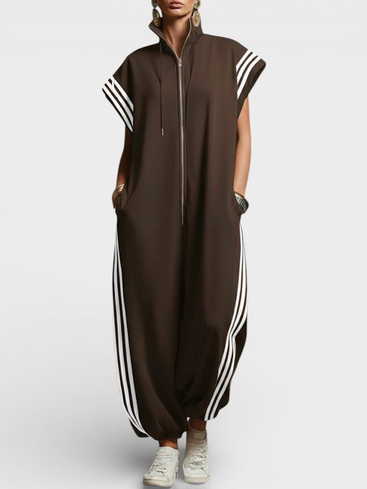 Valentina - Zip Neck Jumpsuit