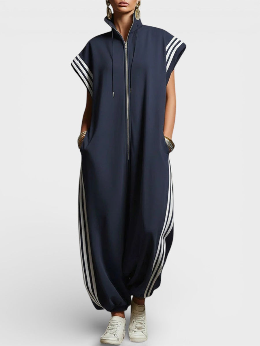 Valentina - Zip Neck Jumpsuit