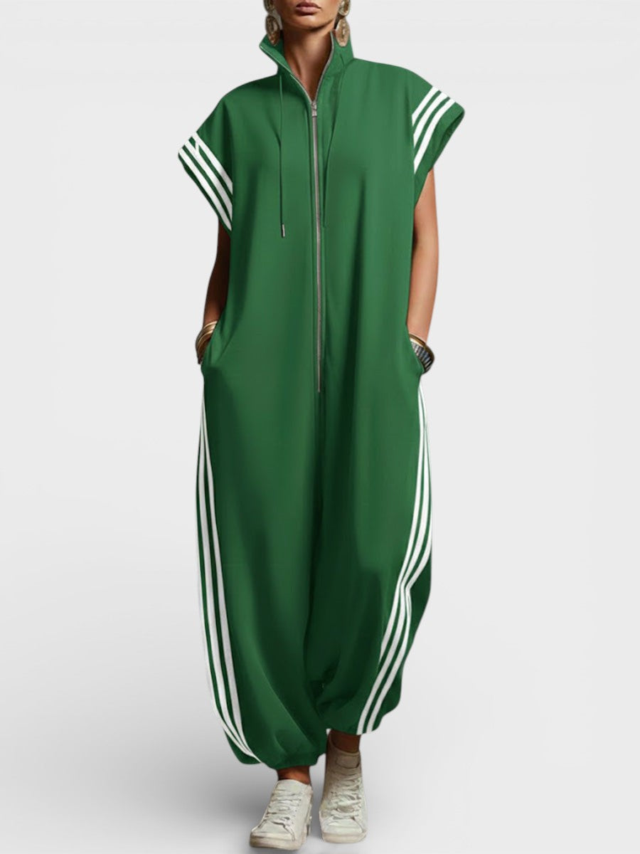Valentina - Zip Neck Jumpsuit