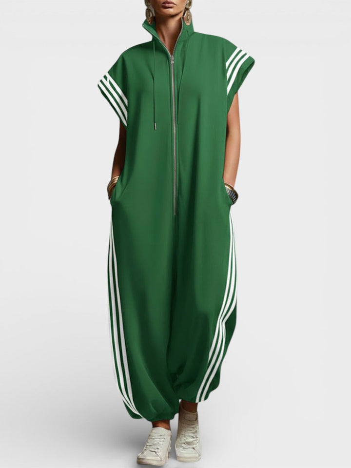 Valentina - Zip Neck Jumpsuit