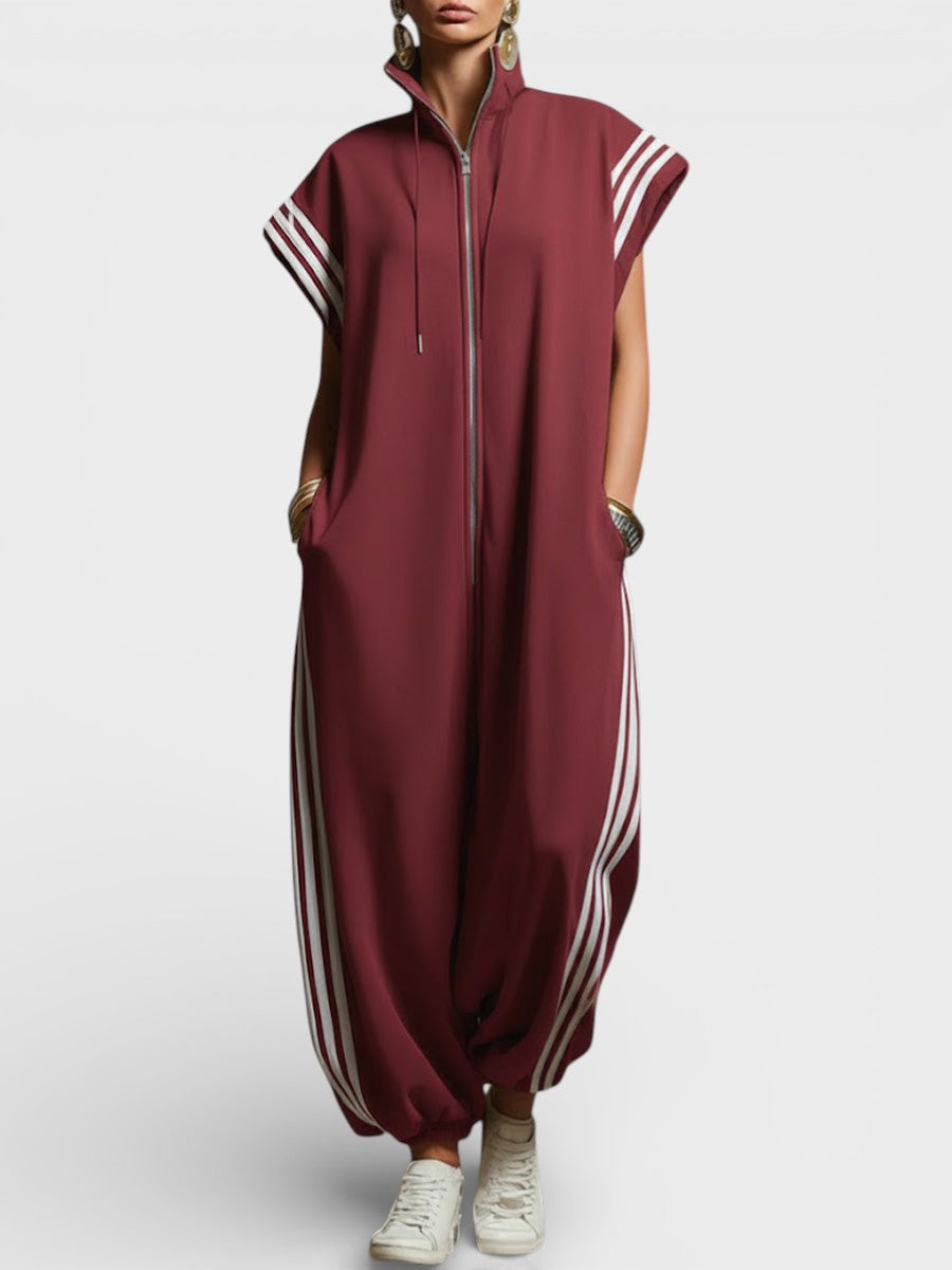 Valentina - Zip Neck Jumpsuit
