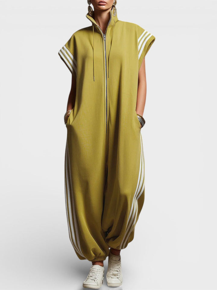 Valentina - Zip Neck Jumpsuit