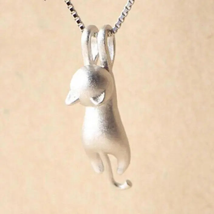 Leuke Ketting met een Zilveren Katje 925