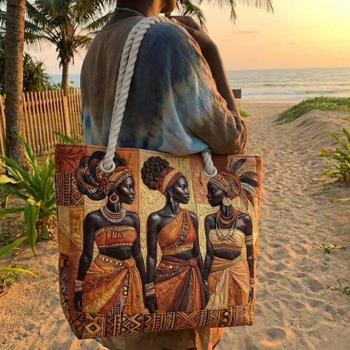 Gewatteerde Strandtas Melanin Queens