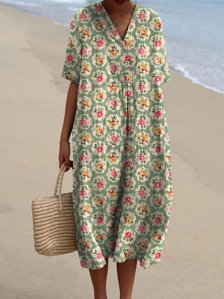Femke™ - Vintage Bloemenjurk